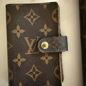 Louis Vuitton Monogram mini agenda cover.